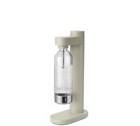 Stelton Brus Sparkling Water Maker with bottle - Premium CO₂ carbonator for water, adjustable fizz level, Scandinavian design, Soft Sand