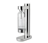 Stelton Brus Sparkling Water Maker & Soda Maker with Bottle - Water Carbonator, Adjustable Fizz Level, Scandinavian Design, Stainless Steel
