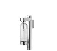 Stelton Brus Wall-Mount Sparkling Water Maker & Soda Maker with Bottle - Water Carbonator, Adjustable Fizz Level, Stainless Steel