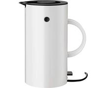 Stelton EM77 Electric Kettle (UK), 1.5L, White, Iconic Erik Magnussen Design, Cableless, Removable Limescale Filter, Dry Boil Safety Switch, Cord Storage Base