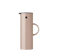 Stelton EM77 Insulated Jug - Double-Walled Insulated Jug for Hot/Cold Drinks - Tea & Coffee Pot with Glass Insert, Magnetic Closure, Screw Lid, Vintage Design - 1 Litre, Heather