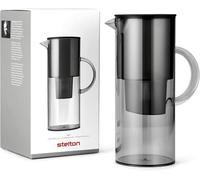 Stelton EM77 Water Filter Jug 2L Smoke - Erik Magnussen Design, Reduces Hardness & Impurities for Better Tasting Drinking Water, No More Heavy Bottles