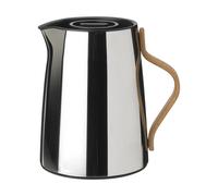 Stelton Emma Vacuum Jug, Tea 1L - Stainless Steel with Filter & Beech Wood Handle | Modern Scandinavian Design by HolmbäckNordentoft