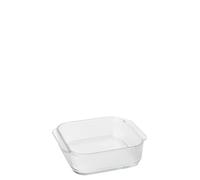 Stelton Pilastro Ribbed Oven-Safe Glass Bowl, Casserole Dish for Lasagne, Gratin, Pastries, Transparent, Dishwasher Safe, L 19.7 cm