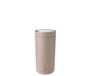 Stelton To-Go Click Thermal Mug, Double-Walled Insulated Flask, Rustproof, Leak-Proof Coffee Mug/Tea Mug with Smart Click Lid, Hot & Cold Drinks, 0.4 Litres, Heather
