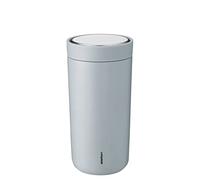 Stelton to Go Click Vacuum Insulated Cup 0.4L - Soft Cloud Reusable Travel Mug for Hot & Cold Drinks - Smart Click 360° Drinking, One-Hand Operation - Coffee & Tea On-The-Go