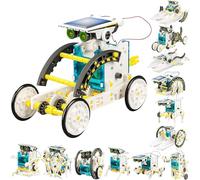 STEM 13-in-1 Solar Power Robots Creation Toy, Educational Experiment DIY Robotics Kit, Science Toy Solar Powered Building Robotic Set Age 8-12 for Boys Girls Kids Teens to Build