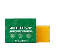 Stem And Soul Superfood Soap,Upgraded Stem & Soul Turmeric Lemon Soap Bar For Dark Spots, Support Nourishes And Clarifies Help Cleaning Facial And Body Skin, And Suitable Dry And Oily Skin (1 Pcs)