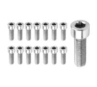 Stem Bolts, 15 pcs M5 x 20mm Bike Bolts, Bike Stem Bo lts, Bicycle S tem Bo lts, B ike Caliper B olts, Bicycle Caliper Screw, Brake Cage B olts Replacement for Road Mountain B ike, Silver