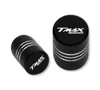 Stem Covers Motorcycle Tire Valve Stem Caps Covers For Y-AMAHA T-MAX TMAX 560 T Max T-Max560 TMAX560(Black3)