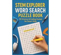 STEM Explorer Word Search Puzzle Book: Word Searches with Easy to Read Print for Smart Kids and More | 6x9 inches, 110 Pages, 50+ Puzzles ... Gift for Vacations, Holidays and Free Times