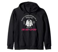 STEM Girl Women in Science Sassy Scientist Smart Is Sexy Zip Hoodie