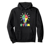 STEM Icons Inside A Light Bulb Teachers Students School Pullover Hoodie