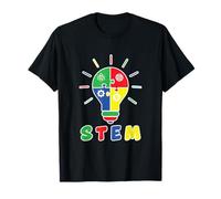 STEM Icons Inside A Light Bulb Teachers Students School T-Shirt
