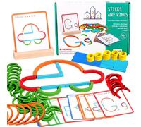 Stem Kids Toys for Creative Learning Building Educational Resources Kids Toy for Preschool and Kindergarten 3 4 5 6 Years Old Boys and Girls Brain Teaser Smart Sticks Toys