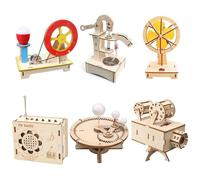 STEM Kits for Kids Age 8-10 10-12, Science Kit, Wood Arts and Craft Kits, Model Car Kit, Building Project Crafts, Creative Handmade DIY Tech Toys - Build & Learn(Science Series)