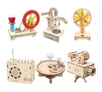 STEM Kits for Kids Age 8-10 10-12, Science Kit, Wood Arts and Craft Kits, Model Car Kit, Building Project Crafts, Creative Handmade DIY Tech Toys - Build & Learn (Science Series)