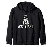 STEM Lab Assistant Chemistry Research Science Flask Zip Hoodie