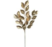 Stem of Artificial Leaves, Stem of Gold Leaves, Chrome Gold Leaf Stem, Realistic Fake Leaf Stem, Tall Shiny Gold Leaves Branch Filler, Autumn Leaf Christmas Leaf Stem, Floral Arrangement Spray