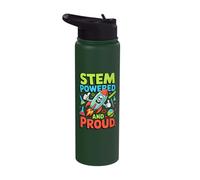STEM Powered and Proud Model Rockets Kids Stainless Steel Insulated Water Bottle
