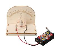 STEM Science Experiments for Kids - DIY Wooden Ammeter Science Kits with Coil, Scale & Battery Holder | Educational Physics Electronics Project for Classroom Learning & Hands-On Activities