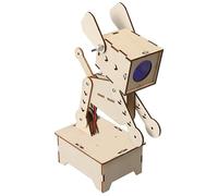 STEM Science Experiments for Kids - DIY Wooden Sound-Controlled Dog Lamp Science Kits, Educational Robotics Engineering Project with Voice Sensor for Classroom Learning, School Activities and Hands-On