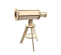 STEM Science Experiments for Kids, DIY Wooden Telescope Science Kits | Build Your Own Astronomy Project with Tripod Stand, Educational Space Exploration Learning Toys for Classroom & Home Activities A