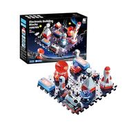 STEM Science Experiments Kit 80Pcs Space Electronic Building Blocks - Educational Circuit Learning Set, DIY Science Kits for Kids, Engineering Physics Projects Toy for Classroom and Home Activities