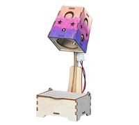 STEM Science Experiments Kit for Kids, DIY Wooden Star & Moon Night Lamp Project with LED Light, Hands-On Science Kits for Students Classroom Activities, Creative Engineering Learning Toy for Ages 8+