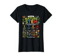 STEM Science in Nature Value Graphic T-Shirt, Women, Black, L