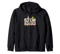 Stem Squad Science Technology Engineering Math Educator Zip Hoodie