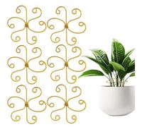 STEM Stands for Indoor Plants, Plant Support, Indoor Plant Fold Workshop Hooks, Set of 6 Plant Growth Accessories, Metal Stabilizer for Plant D