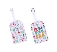 Stem Teacher Icons Luggage Tag Stem Squad Science Teacher Life Gift Science Technology Gift in My StemEra Purse Info Tag, Stemeratag-us