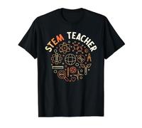STEM Teacher - Science, Tech, Engineering and Math Education Value Graphic T-Shirt, Men, Black, L