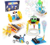 STEM Toys - 6 in 1 Robot Science Kits Age 6+ for Kids +, Electronic Engineering Building STEM Kits, Educational Learning Science Experiments for Kids, DIY Construction Toy for Boys & Girls