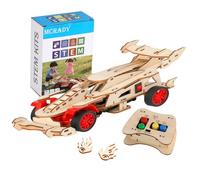 STEM Toys for Boys 8-12, Remote Control F1 Car STEM Building Kit for Kids, 3D Puzzle Science Kits Gift for Boys & Girls Age 8-14 | Birthday Gift Ideas for 8,9,10,11,12,13,14 Year Old Kids (Wood color)