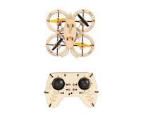 STEM Wooden Drone Kit, Wooden Quadcopter with Controller for STEM Projects | Wooden quadcopter kit with controller, hands-on STEM learning, DIY assembly, educational project for kids, teens, classrooms.