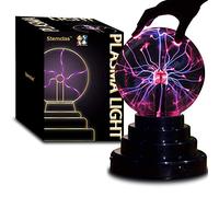 Stemclas Plasma Ball/Light/Lamp, Static Electricity Globe Electric Lightning Ball, Touch Sensitive, USB Powered, Amazing Gift for Parties, Birthday and Holiday, 3 Inch, for Age Over 14 Years Old