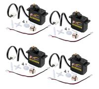 Stemedu 2.3kg SCS0009 Serial Bus Digital Servo with 330° Angle Sensor, Feedback for Position/Speed/Load/Voltage/Temperature, Single Shaft Micro Servo for Robot Arm & Finger Thumb (Pack of 4pcs)