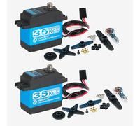 Stemedu 2 PCS 35KG Servo Pro Waterroof Corele Motor DS3235 PRO DSSERVO Digital Servo Staile Steel Gear High Torque Servo with 25T Hor Arm for 18 110 RC Climig Car, Cotrol Agle 270 Degree