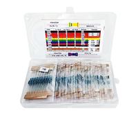 Stemedu 600 Pcs Resistor Assortment Kit, 0.25 Watt 10 Ohm-1M Ohm 30 Values, 1% 1/4W Metal Film Assorted Resistors Pack for DIY Electric Projects