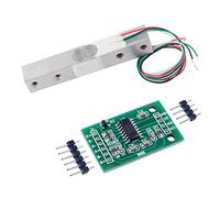 Stemedu Load Cell 5KG with Amplifier HX711 24 Bit Precision A/D Module Pressure Weighing Sensor, Portable Kitchen Scale Digital Weight Sensor AD Module for Arduino Raspberry Pi