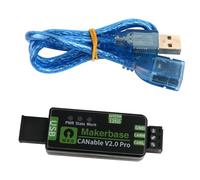 Stemedu Makerbase CANable V2.0 USB to CAN Adapter CAN FD, SocketCAN & Slcan Support for Raspberry Pi3D Printer Robotics (V 2.0 Pro S)