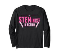 Steminist in Action STEM Microbiology Lab Techs Long Sleeve T-Shirt