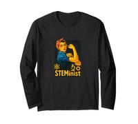 Steminist Rosie The Riveter Retro Feminist Long Sleeve T-Shirt