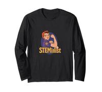 Steminist Rosie The Riveter Retro Feminist Long Sleeve T-Shirt