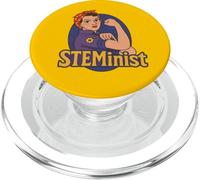 STEMinist Rosie the Riveter retro feminist PopSockets PopGrip for MagSafe