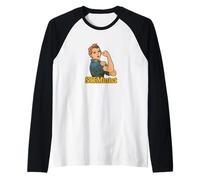 Steminist Rosie The Riveter Retro Feminist Raglan Baseball Tee