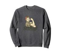 STEMinist Rosie the Riveter retro feminist Sweatshirt