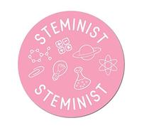 Steminist Sticker Decal Funny Geek Nerd Science Genius